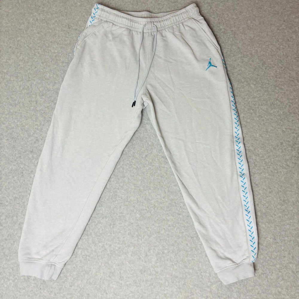 Jordan Brooklyn Fleece Jogger Pants Grey Blue FN6356-043 Women Large